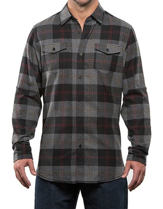 Woven Plaid Flannel Shirt