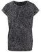 Ladies` Acid Washed Extended Shoulder Tee