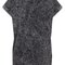 Ladies` Acid Washed Extended Shoulder Tee