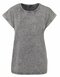 Ladies` Acid Washed Extended Shoulder Tee