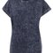 Ladies` Acid Washed Extended Shoulder Tee