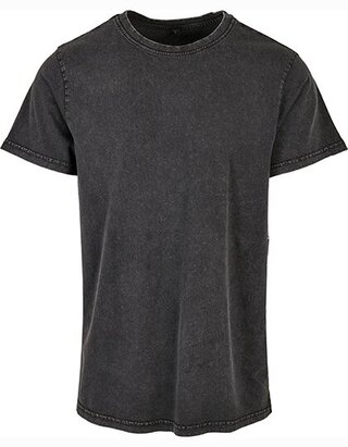 BY190 Acid Washed Round Neck Tee