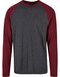 BYBB023 Men´s Contrast Raglan Longsleeve T-Shirt