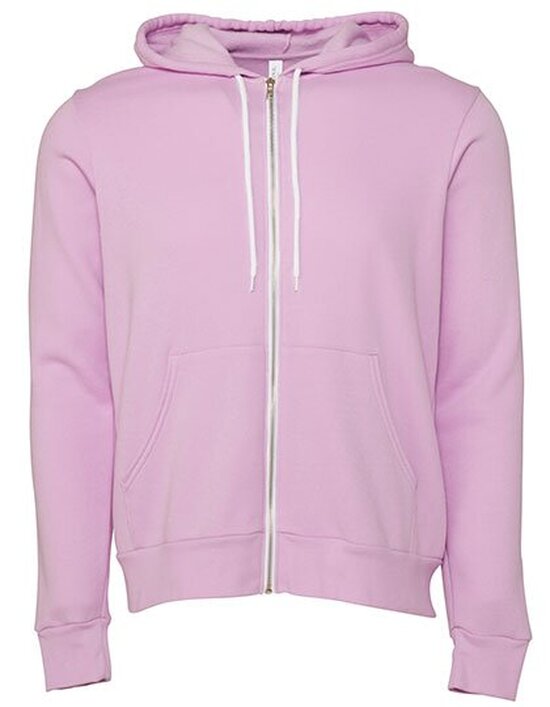 Unisex Zip-Up Poly-Cotton Fleece Hoodie