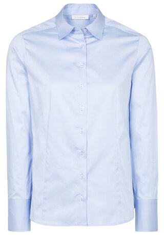 Eterna Bluse Satin Shirt- Tailliert - Ohne Brusttasche
