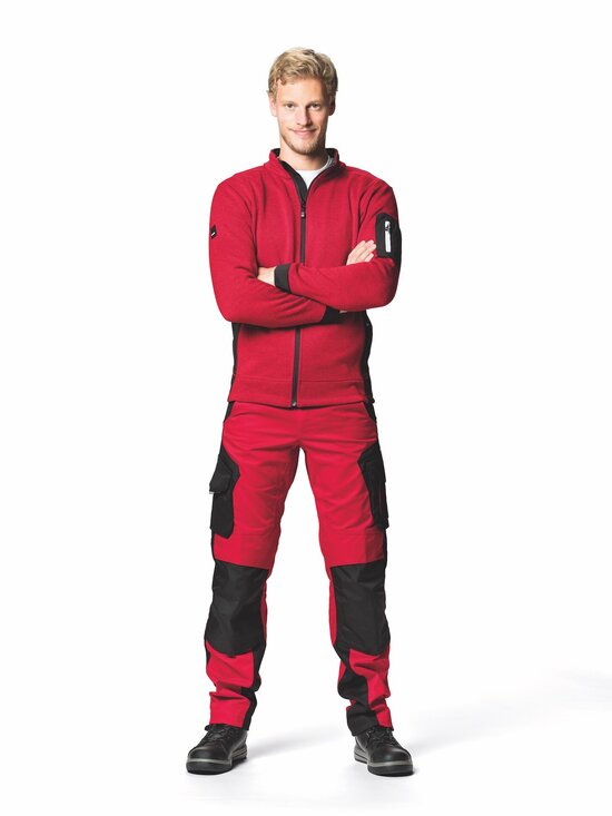 FHB CHRISTOPH Strick-Fleece-Jacke