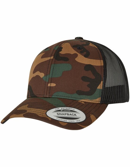 FX6606CA FLEXFIT Retro Trucker Camo Cap