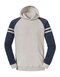 JZ97CR0 JERZEES Nublend® Varsity Colour-Block Hooded Sweatshirt