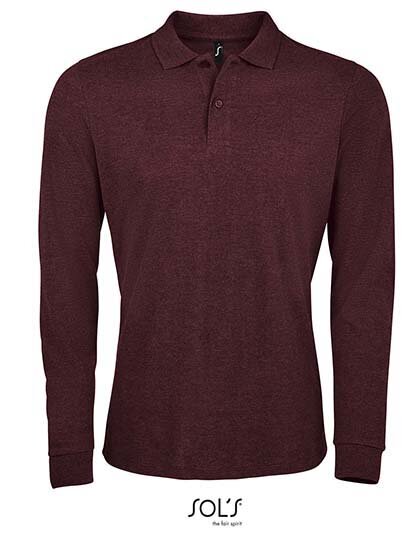 Men`s Long-Sleeve Piqué Polo Shirt Perfect