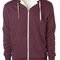 Unisex Sherpa Lined Zip Hooded Jacket