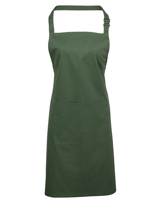 Colours Collection Bib Apron with Pocket