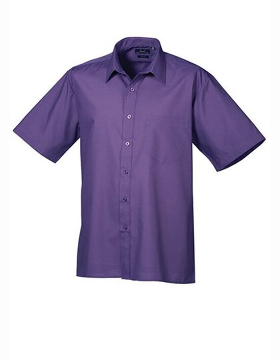 Men`s Poplin Short Sleeve Shirt