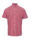 Men`s Microcheck (Gingham) Short Sleeve Cotton Shirt