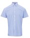 Men`s Microcheck (Gingham) Short Sleeve Cotton Shirt