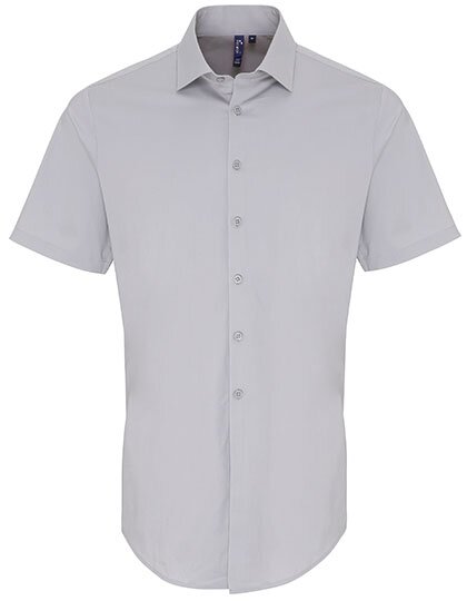 Men´s Stretch Fit Poplin Short Sleeve Cotton Shirt