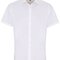Mens Stretch Fit Poplin Short Sleeve Cotton Shirt