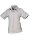 Ladies` Poplin Short Sleeve Blouse