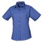 Ladies` Poplin Short Sleeve Blouse