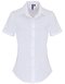 Ladies Stretch Fit Poplin Short Sleeve Cotton Shirt