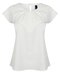 Ladies` Pleat Front Short Sleeve Blouse