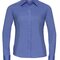 Ladies` Long Sleeve Fitted Polycotton Poplin Shirt