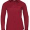 Ladies` Long Sleeve Classic Polycotton Poplin Shirt