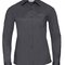 Ladies` Long Sleeve Classic Polycotton Poplin Shirt