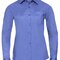 Ladies` Long Sleeve Classic Polycotton Poplin Shirt