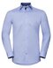 Men`s Long Sleeve Tailored Contrast Herringbone Shirt