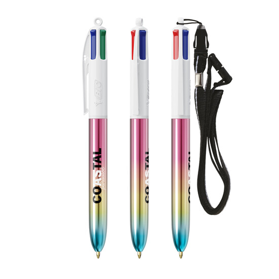 BIC® 4 Colours® Gradient + Umhängeband